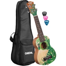 (Stock B) HH 2602 Sopran Art Series Leafy sut ukulélé soprano