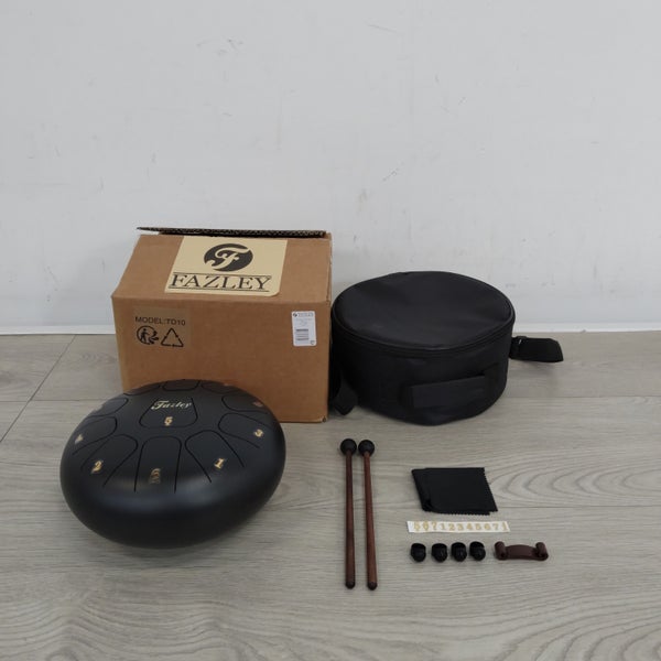 (Stock B) TD10 Tongue Drum en Do majeur noir, 10 pouces