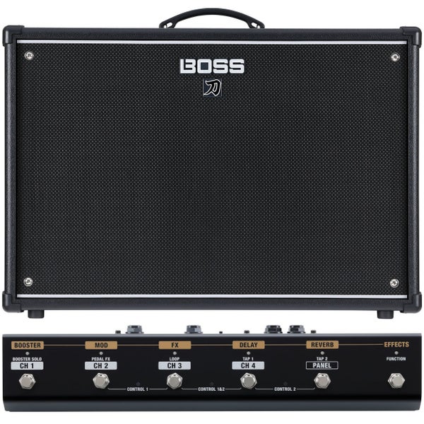 Boss Katana 100/212 Gen 3 100W guitar amplifier combo with GA-FC EX footswitch