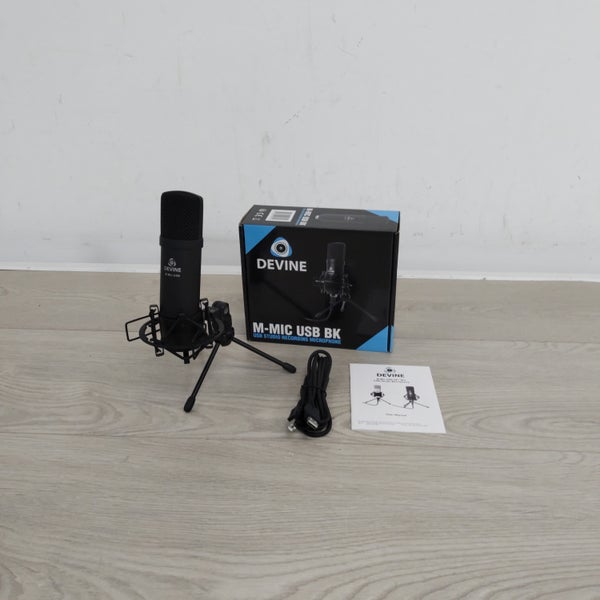 (Stock B) M-Mic USB BK micro à condensateur noir