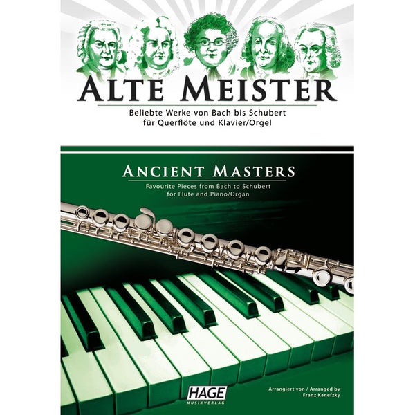 Hage MusikVerlag EH 1512 Ancient Masters for Flute and Piano/Organ dwarsfluitboek