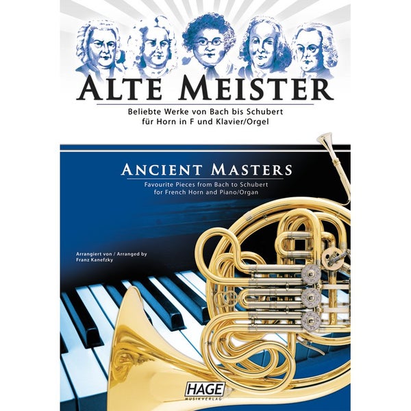 Hage MusikVerlag EH 1515 Ancient Masters for French Horn and Piano/Organ hoornboek