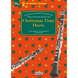 Hage MusikVerlag EH 1093 Christmas Time Duets for 2 Clarinets livre pour clarinette