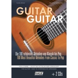 Hage MusikVerlag EH 3833 Guitar Guitar + 2 CDs recueil de chansons pour guitare