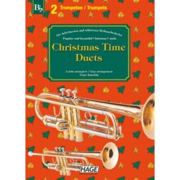 Hage MusikVerlag EH 1092 Christmas Time Duets for 2 Trumpets livre pour trompette