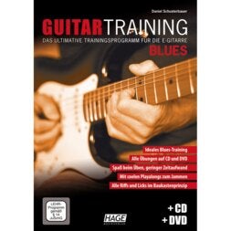 Hage MusikVerlag EH 3932 Guitar Training Blues + CD + DVD gitaarboek