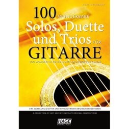 Hage MusikVerlag EH 3784 100 wonderful Solos, Duets and Trios for Guitar livre pour guitare