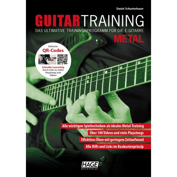 Hage MusikVerlag EH 3933 Guitar Training Metal + QR-Codes gitaarboek
