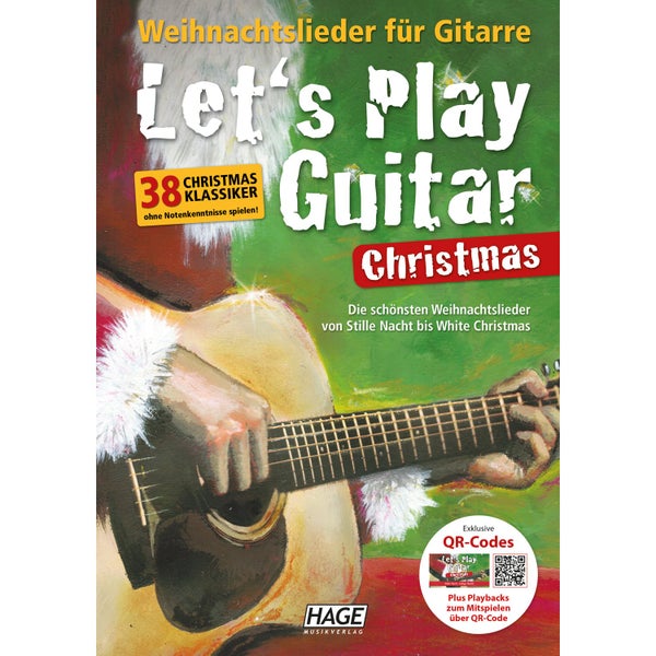 Hage MusikVerlag EH 2799 Let‘s Play Guitar Christmas + QR-Codes songboek voor gitaar