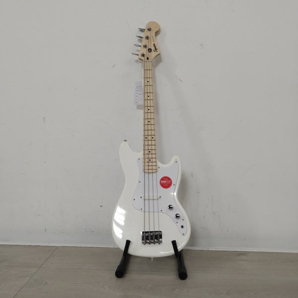 (B-Stock) Squier Sonic Bronco Bass MN Arctic White elektrische basgitaar
