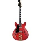 Hagstrom 67 Viking Wild Cherry Transparent linkshandige elektrische gitaar