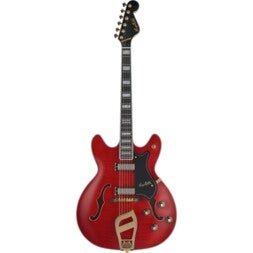 Hagstrom 67 Viking Wild Cherry Transparent elektrische gitaar