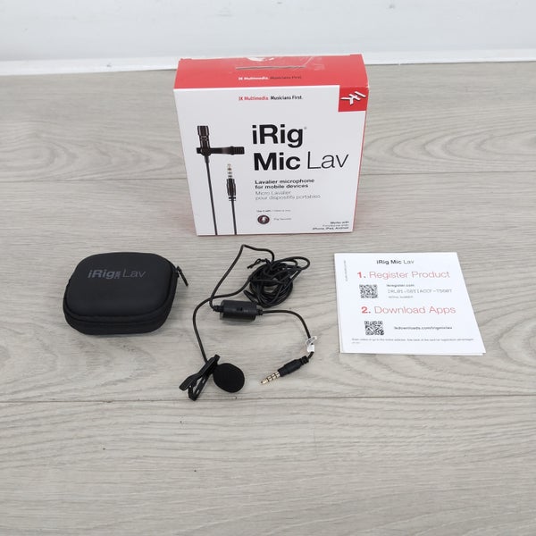 (Stock B) iRig Mic Lav micro cravate pour iOS et Android