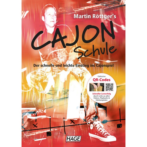 Hage MusikVerlag EH 3747 Martin Röttger‘s Cajon Schule + QR-Codes drumboek