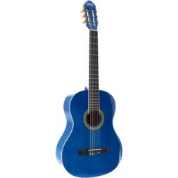 (Stock B) 002 BL guitare classique - bleu