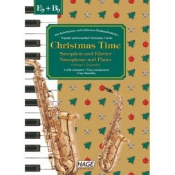 Hage MusikVerlag EH 1099 Christmas Time for Alto / Tenor Saxophone & Piano livre pour saxophone
