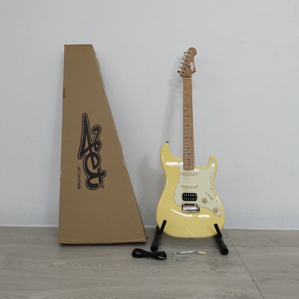 (Stock B) JS-400 Vintage Yellow guitare électrique