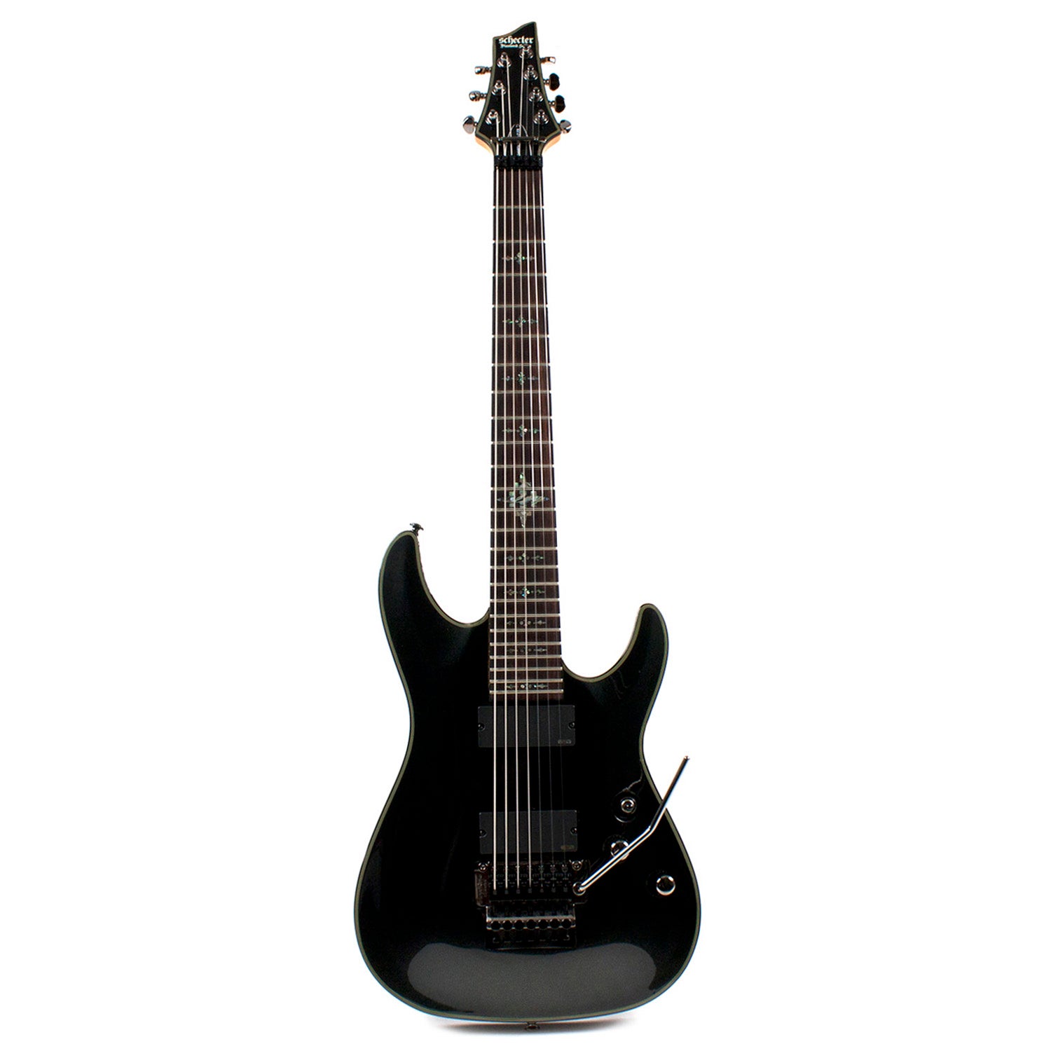 Schecter Damien Elite-7 FR Metallic Black 7-string (trade) | Bax Music