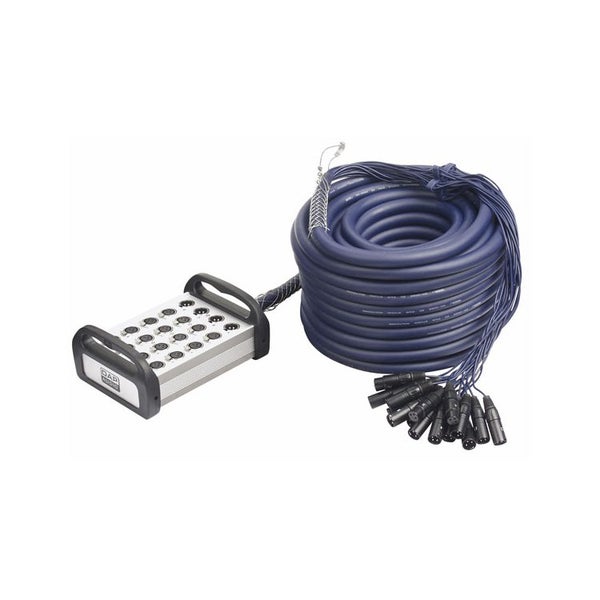 DAP multicable XLR de 16 entradas y 4 salidas, 30 metros 