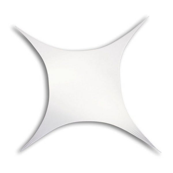 Showtec Stretch Shape Square doek wit 250 x 250 cm DIN 4102 B1