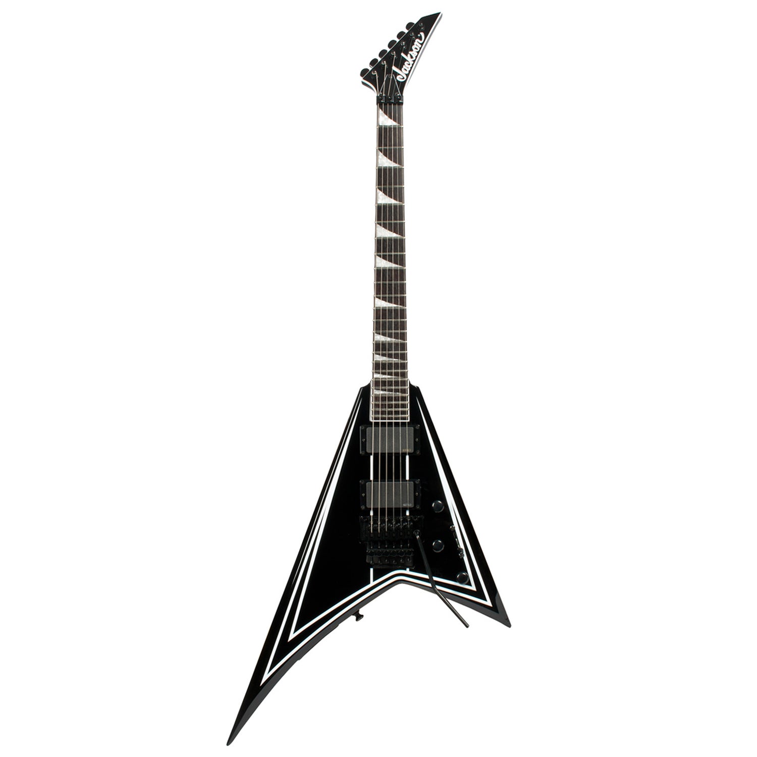 Jackson RRXMG Rhoads black with white pinstripes | Bax Music