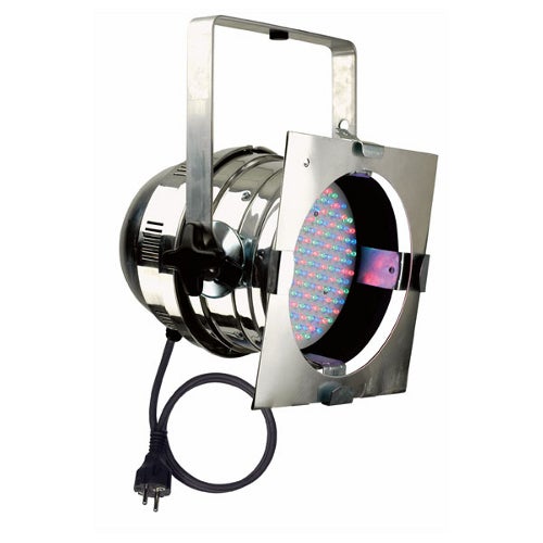 Showtec Par 64 LED RGB short argento