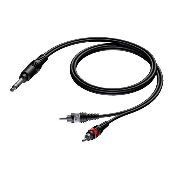 Procab CAB719 Basic câble jack mâle stéréo - 2x RCA mâle 1,50 m