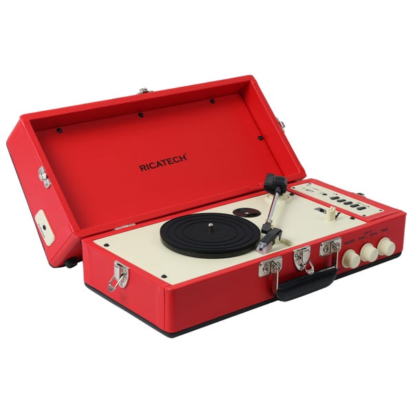 Ricatech RTT98 tocadiscos Vintage rojo