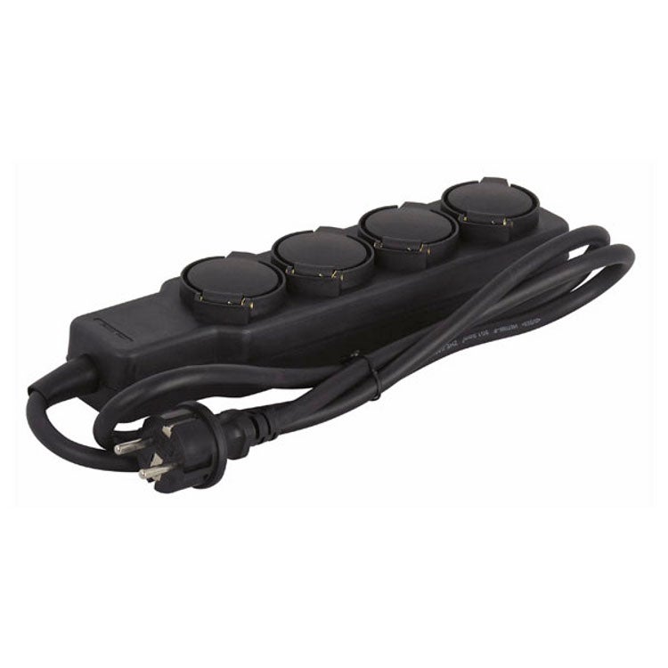 Showtec Steckerleiste, 4-fach, IP-20