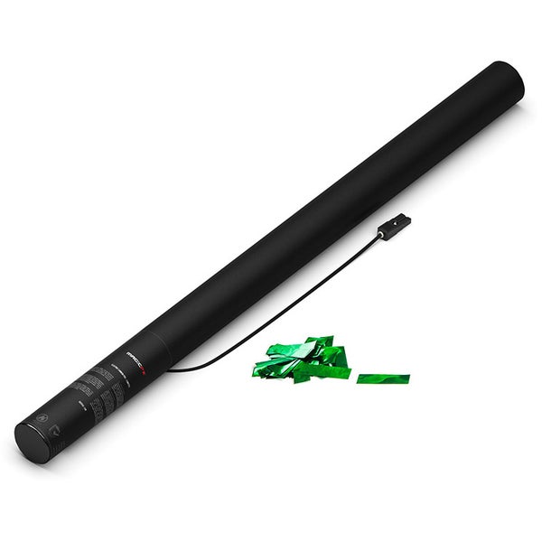 Magic FX  Spara coriandoli elettrico 80 cm, verde metallizzato