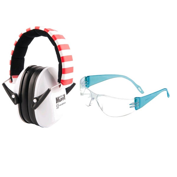 Alpine Muffy White fyrverkeripaket öronproppar + glasögon