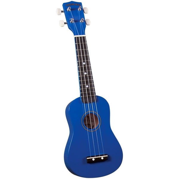Diamond Head DU-107 Rainbow soprano ukulele blå med gig bag