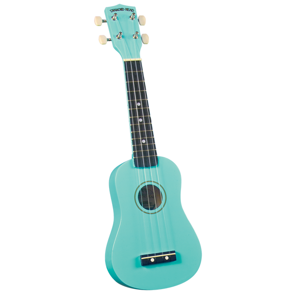 Diamond Head DU-116 Rainbow ukulele soprano turquoise avec Gig Bag