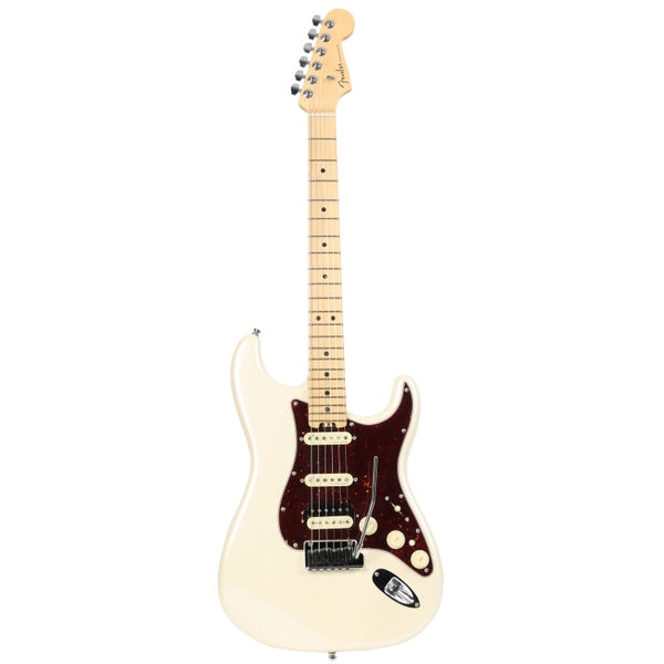 Fender American Elite Strat HSS Shawbucker Olympic Pearl MN