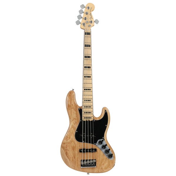 Fender American Elite Jazz Bass V Ash Natural MN