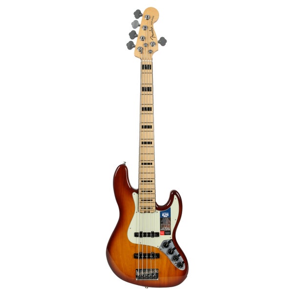 Fender American Elite Jazz Bass V Ash Tobacco Sunburst MN