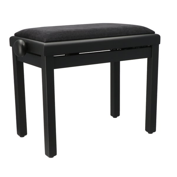 Stagg PB39 BKM VBK banquette piano noir mat avec assise en velours