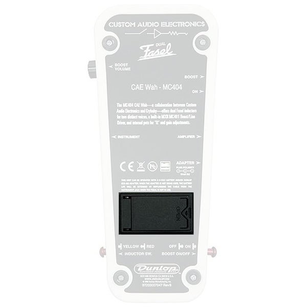 Dunlop MC404 CAE Wah-wah batterilock
