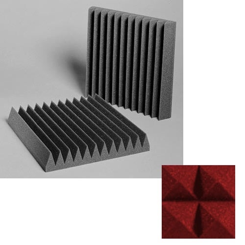 Auralex Studiofoam Wedgies pannello fonoassorbente spesso 5,08 cm (minisize) Burgundy (porpora)