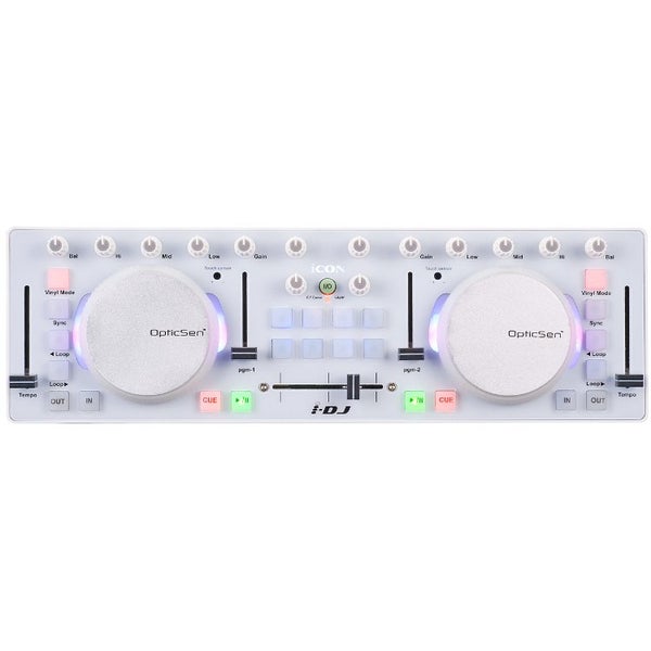 icon iDJ controlador DJ en blanco