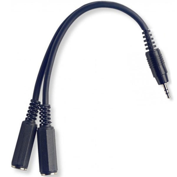 Stagg YC03/1J2PH cable Y 1 jack mini macho a 2 jack hembra