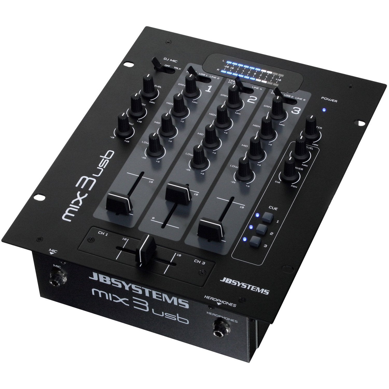 JB systems MIX 3 USB 3-channel USB DJ mixer | Bax Music