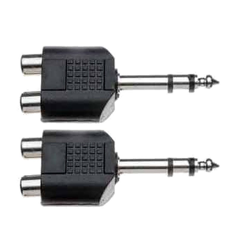 Stagg AC-2CFPMS Adapter Cinch - 6,35 mm Stereo-Klinke (2 Stk.) - Image 1