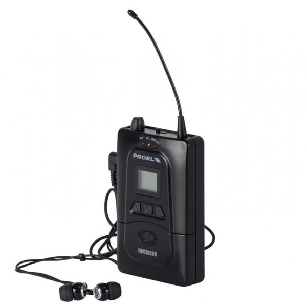 Proel RM3000R mottagare med in-earmonitor