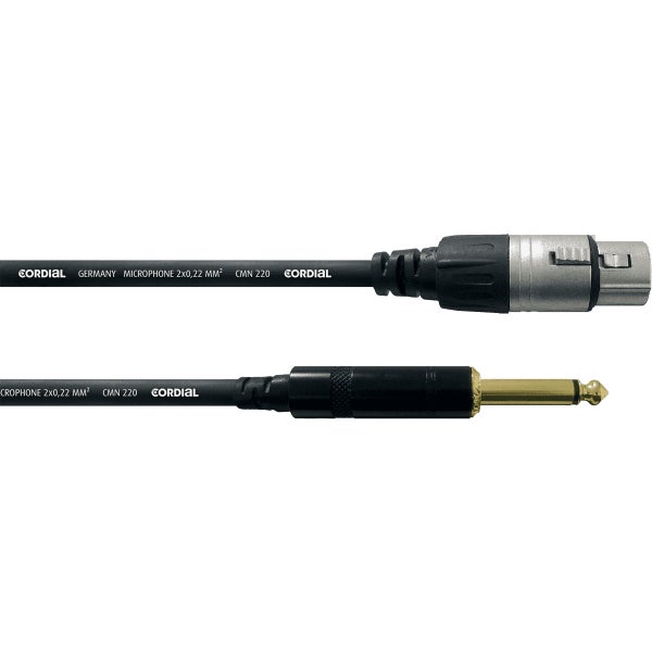 Cordial CRM75FP Roadline câble micro/signal XLR-F - jack