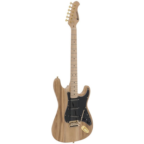 Dimavery ST-303 guitarra eléctrica color ámbar