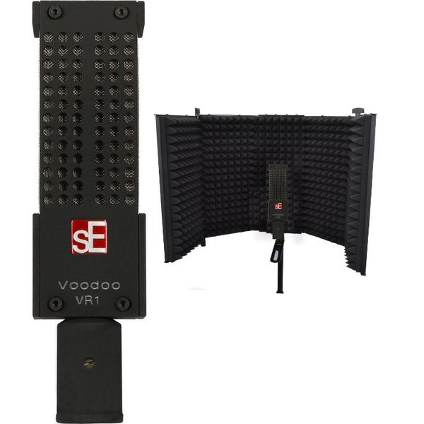 SE Electronics VR1 Voodoo microfono a nastro con pannello fonoassorbente