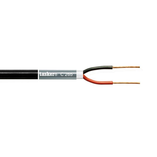 Tasker C265 högtalarkabel, svart, per meter