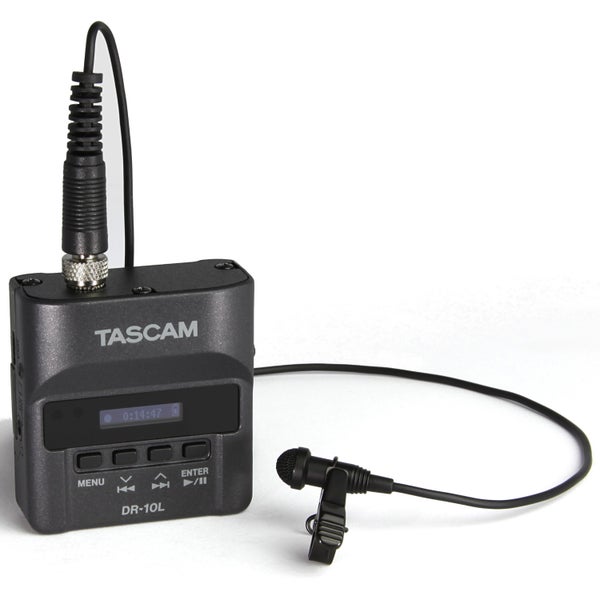 Tascam DR-10L grabadora de audio digital y micrófono de solapa combo