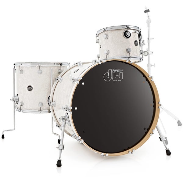 DW Drums Performance White Marine Pearl 22 shell set de 3 piezas